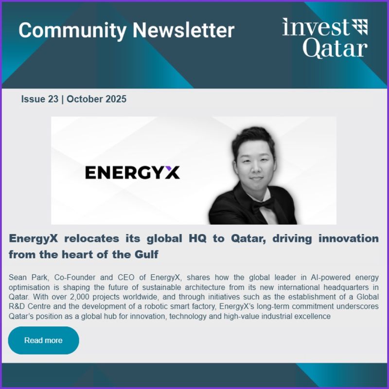 Invest Qatar spotlights EnergyX's global leadership